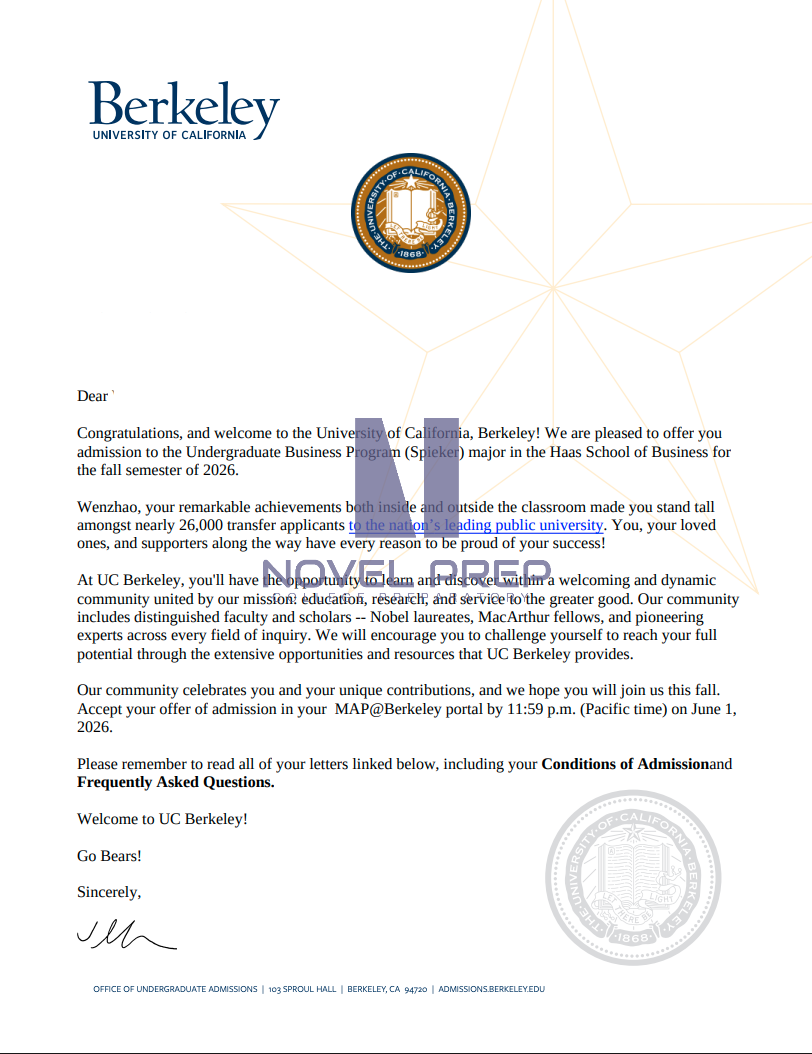 Novel Prep student college offer 01
