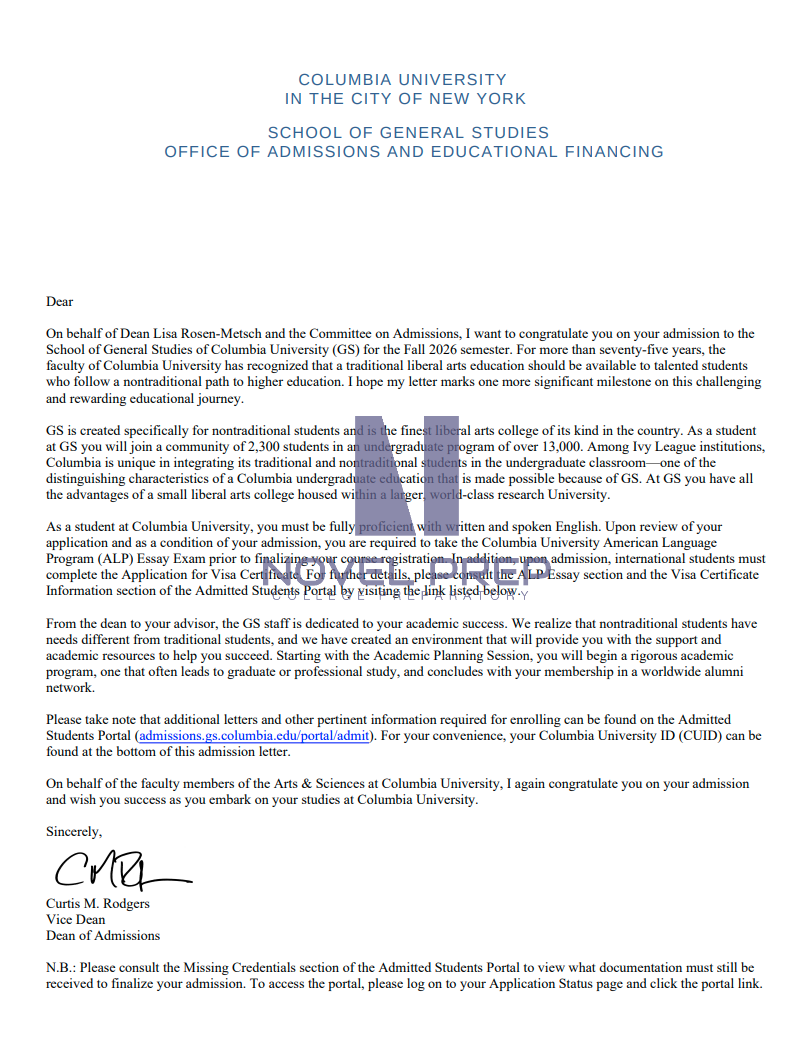 Novel Prep student college offer 02
