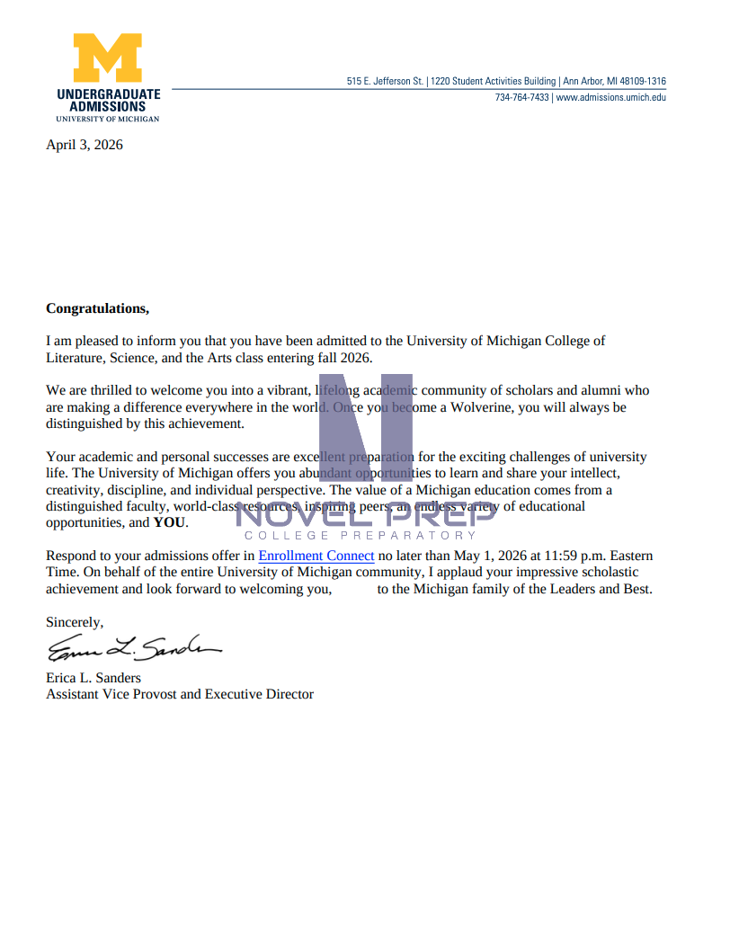 Novel Prep student college offer 03